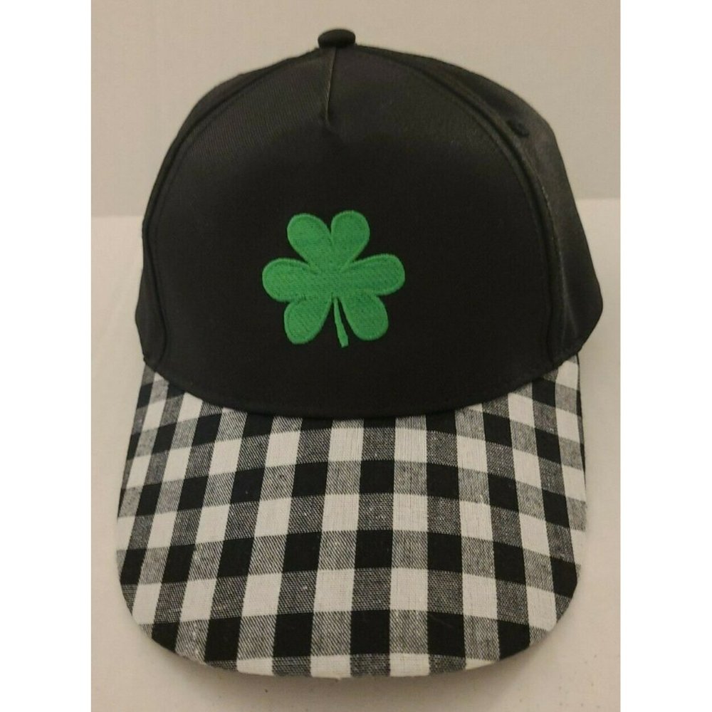 Clover Baseball Hat - Plaid and Solid Pattern